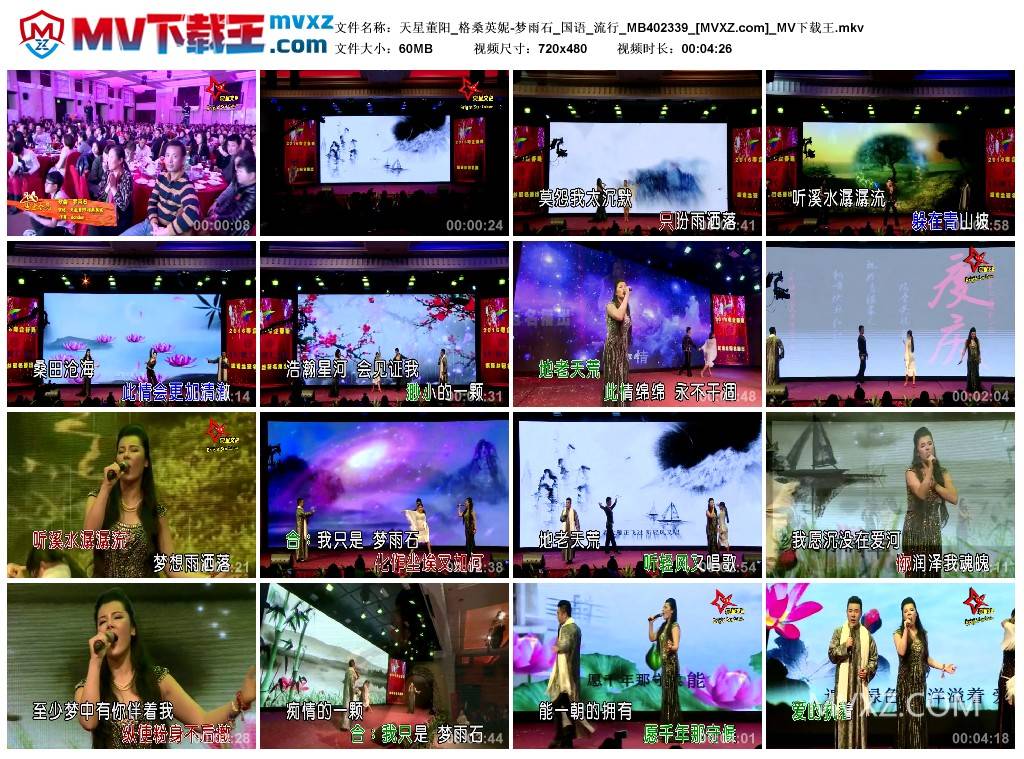 天星董阳_格桑英妮-梦雨石_国语_流行_MB402339